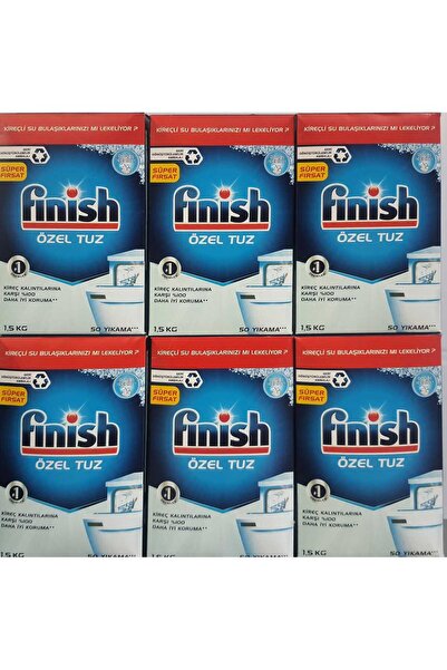 Finish Bulaşık Makinesi Tuzu 1,5 kg X 6 Adet