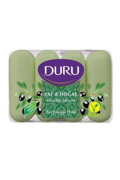 Duru Beauty Soap Pure & Natural Olive Oil Extract 4 Pieces 4X70=280 Gr
