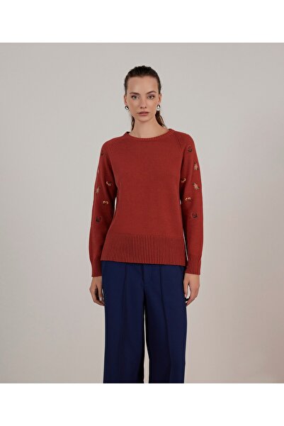 Yargıcı Nakış Detaylı Triko