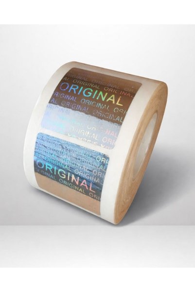 Çankaya Premium Square Hologram Sticker Original Printed Label Roll of 1000 Pieces 30X30 mm (3cm)