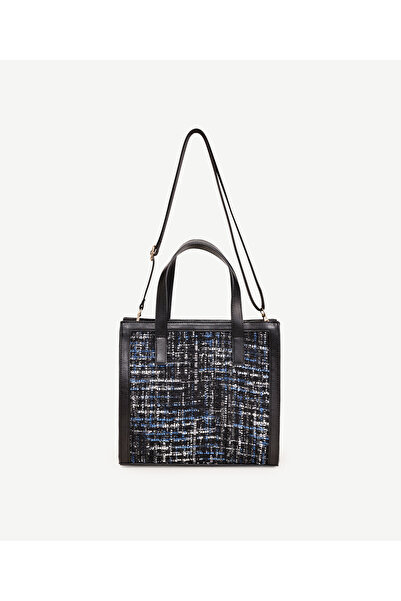 Yargıcı Simli Kumaşlı Omuz Çantası