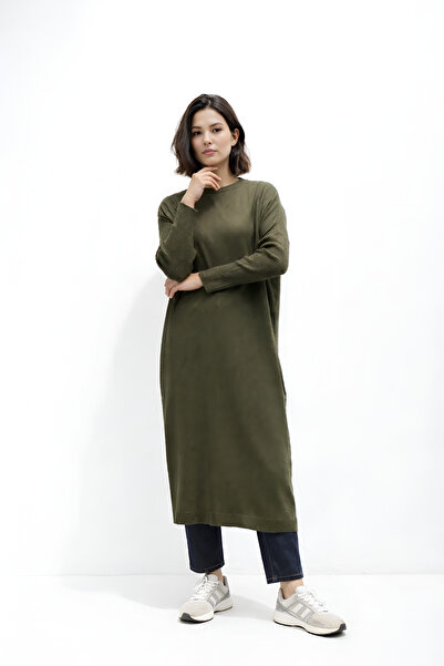 QANU Basıc Triko Haki