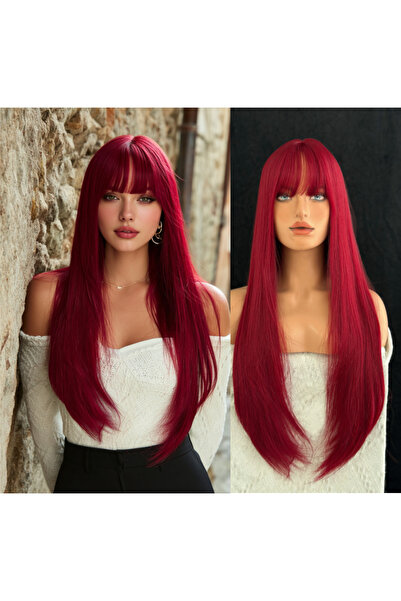 REMY HAİR Perçemli Uzun Düz Peruk