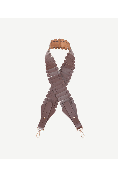 Yargıcı Örgü Detaylı Çanta Askısı