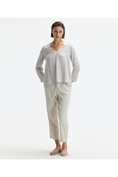 Yargıcı Uzun Kollu V Yaka Bluz