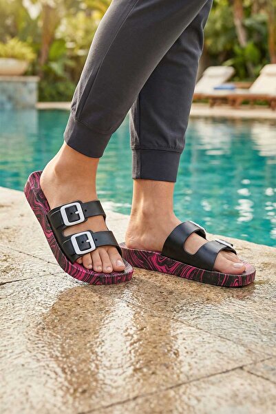 GEZER Women's Summer Airblow Patterned Slippers Suitable for Home Garden Bath...