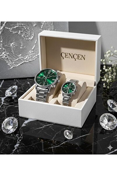 ÇENÇEN Mavi Erkekmor Kadın Dokunmatik Led Sevgili Saatleri