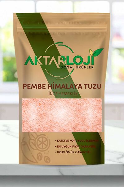 aktarloji 2 Kg İnce Pembe Himalaya Tuzu / Himalaya Kristal Kaya Tuzu / Yemekl...