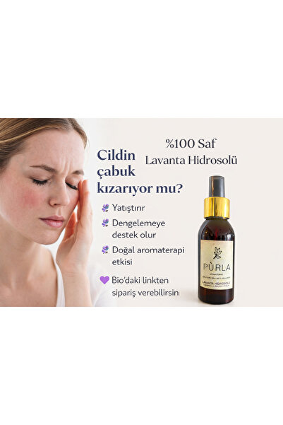 PURLA AROMATERAPİ Lavanta Hidrosolü 100 ml