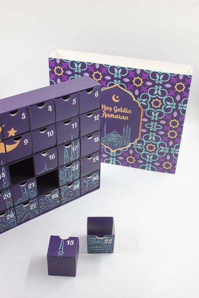 carton box Ramadan Advent Calendar | Eid Muslim Islamic Calendar |Ramazan Tak...