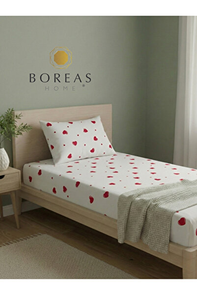 Boreas Home Набір односпальних простирадл і наволочок з гумкою Ranforce з мін...