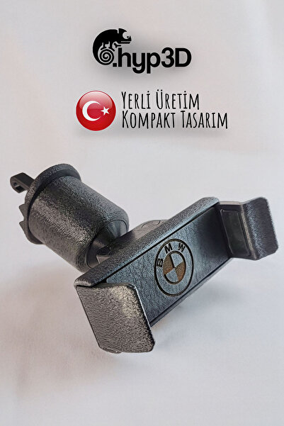 Hyp3D BMW Logolu Tork Kontrollü Araç İçi Telefon Tutucu - Havalandırma Izgara...