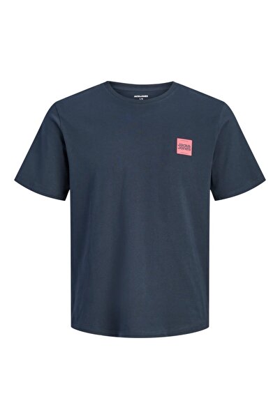 Jack & Jones , Men's round neck T-shirt, JWHBRANDY, Dark navy