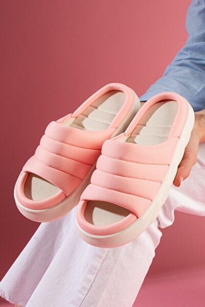 FUGA MODA Avenza Pudra Ultra Light Cloud Sole Padded Tape Slippers - Copy