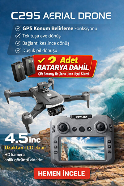 Qifit C29S GPS 4K ESC Kamerali Drone 1KM Menzil - 25 DK Ucus - Brushless Moto...