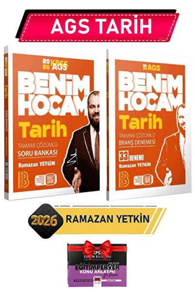 Panem Yayınları 2026 Benim Hocam AGS Tarih Soru Bankası+Tarih AGS Deneme Rama...