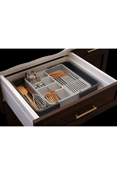 DEYHOME Ordera Drawer Cutlery Holder Double-Sided Extendable Cutlery Organize...