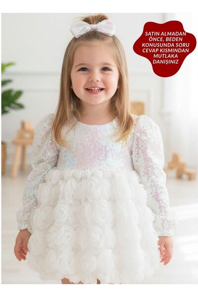 aysskids فستان حفلات للفتيات من نيلا مزين بالترتر لمناسبة خاصة أو عيد ميلاد