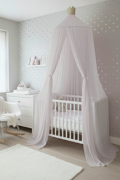 Kiddy Happy TÜL AÇIK PUDRA CİBİNLİK ALTIN TAÇ DEKORLU