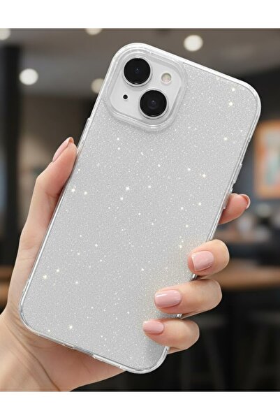 halkhouse iPhone 13 Kılıf Premium Simli Göz Alıcı Darbe Emici Kamera Korumalı...
