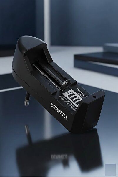 Derwell Tekli 18650 14500 16340 (şarjlı Cr123) 3.7 Volt Şarjli Pil Şarj Cihaz...