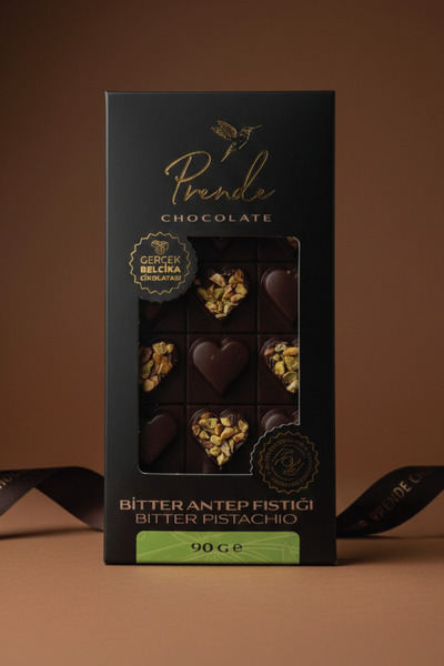 Prende Chocolate Bitter Antep Fıstıklı Tablet Çikolata