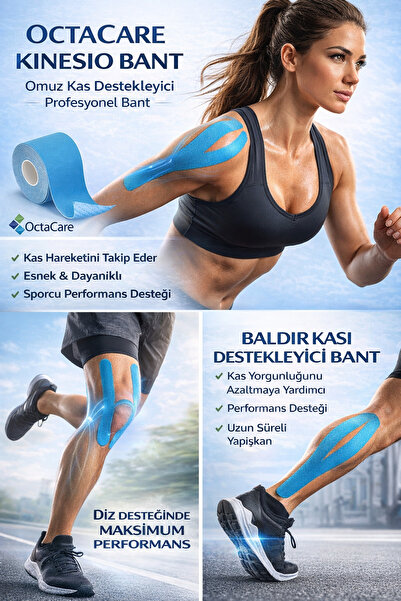 Octacare Sports Tape 5 Meters X 5 cm for Face Area Blue