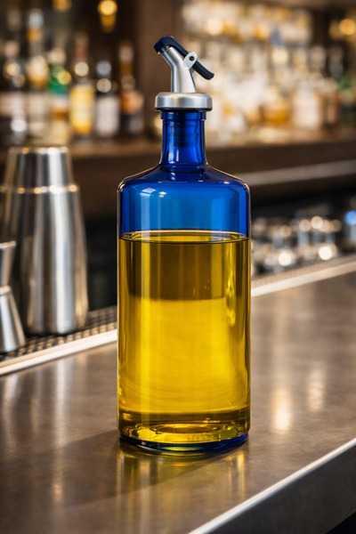 GROVİNG HAİR وعاء زيت زجاجي أرجواني وأزرق سعة 700 مل، زجاجة زخرفية |   زجاجة ...