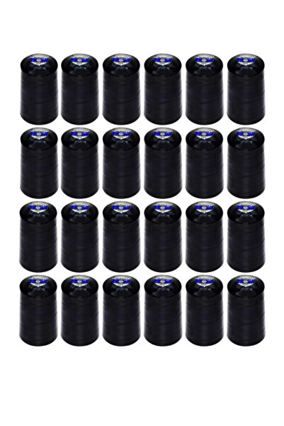 Oltalı Black Sewing Thread - 120 Models, 24 Pieces
