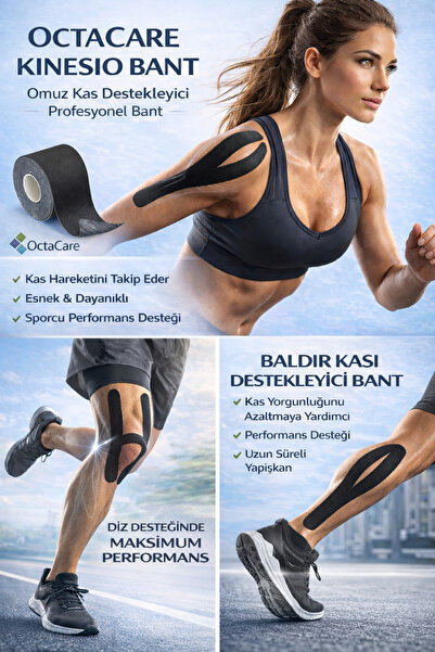 Octacare Athlete's Tape 5 Meters X 5 cm Kinesio Tape Beauty Cotton Kinesyo fo...