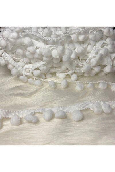 BİGÜMEX Pompon cu dungi albe 1 MT