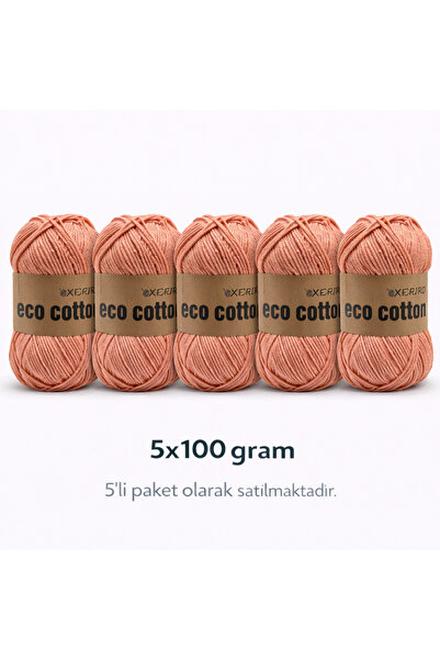 Oxford İplik 5'li Paket Eco Cotton - 100 gram 200 metre %100 Rejenere Pamuk Ö...