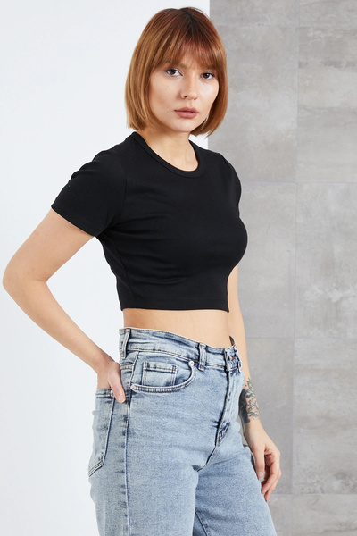 DPARİS Crew Neck Crop Body
