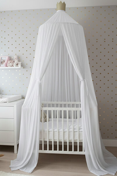 Kiddy Happy TÜL CİBİNLİK ALTIN TAÇ DEKORLU