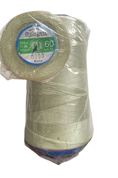 BİGÜMEX Ață de cusut cu trei vârfuri 60Nr Ață de bumbac mercerizată 5000m 1BUC