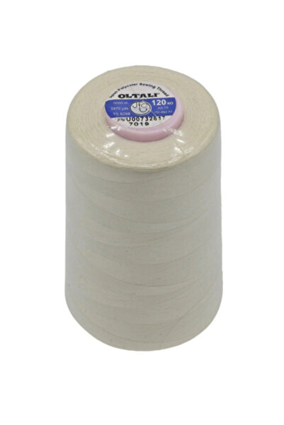Oltalı 120 No Bobin Ekru Dikiş Ipliği 5000 Mt. 7019