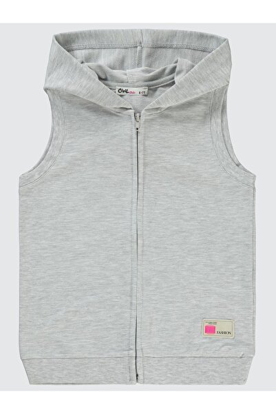 Civil Girls 6-9 Years Old Girl's Hooded Vest - Ekrumelanj