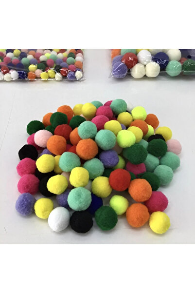 BabyMeva بوم بوم مختلط الألوان 1.5 سم 1 حزمة 100 قطعة