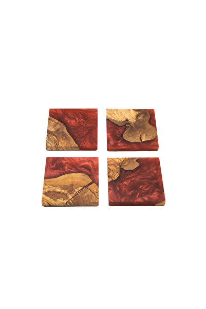 KAYNOCK مجموعة قواعد الأكواب الإيبوكسي الحمراء