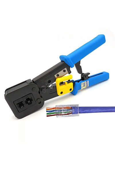 Derwell Yeni 2025 Nesil Rj45 Pense Ezrj45 Sıkma Pensesi Rj11 Rj12 Rj45 Ethern...