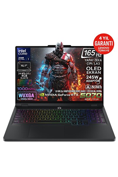 LENOVO Legion 5 15IAX10 Intel Core Ultra 7 255HX 32GB 1TB SSD RTX 5070 8GB 15...
