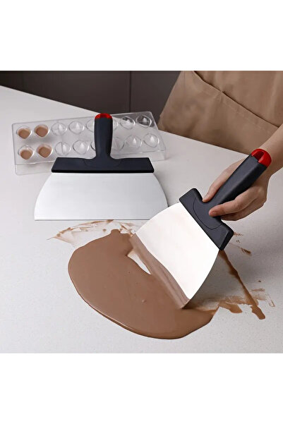dinckitchen Çikolata Kazıyıcı & Temperleme Spatulası 24x16 cm Paslanmaz 24x16 cm