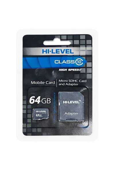 Hi-Level 64 GB CLASS10 Micro Sd Hafıza Kartı