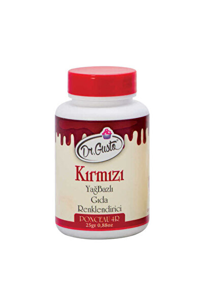 Dr. Gusto Gıda Boyası Yağ Bazlı Toz Kırmızı 25 gr