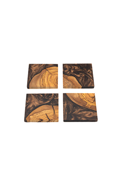 KAYNOCK مجموعة قواعد الأكواب من الإيبوكسي البني