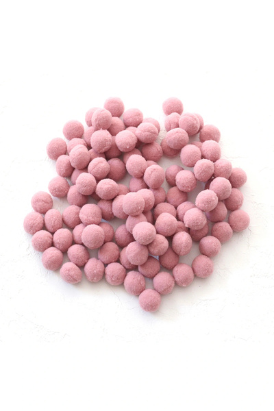 BİGÜMEX Plush Pompom, 2 cm 20 Pcs Powder