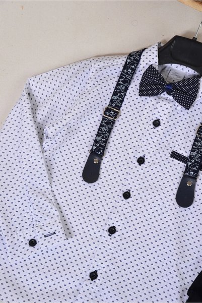 KİDSPİTİRCİK Boy's 4-Piece Linen Shirt Set
