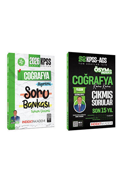 İndeks Akademi 2026 KPSS Coğrafya Algoritma Soru Bankası ve Çıkmış Sorular Se...