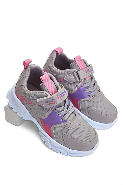 Tonny Black Children's Unisex Ice Pink Comfortable Velcro Sports Shoes