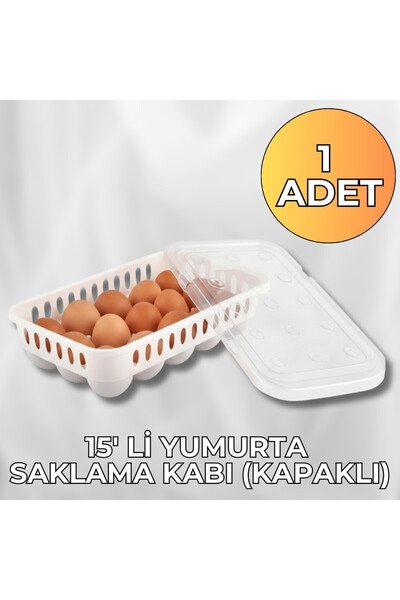 1 egg storage container with 15 pieces , Sterile ovary, Egg organizer with lid